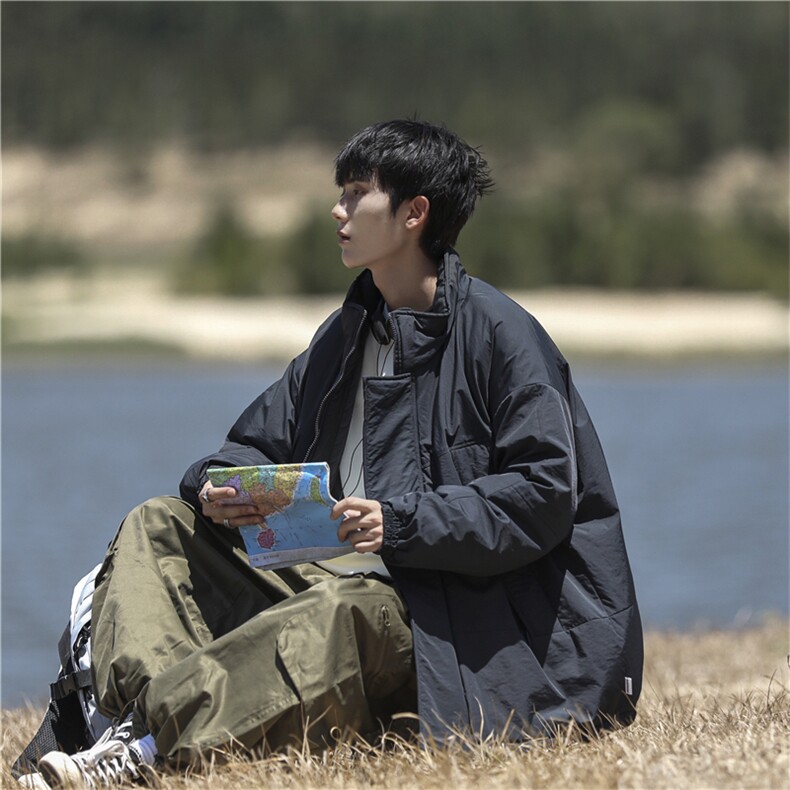 2023冬季加厚冲锋衣服cityboy潮流复古保暖宽松衣 W6175-P80图片