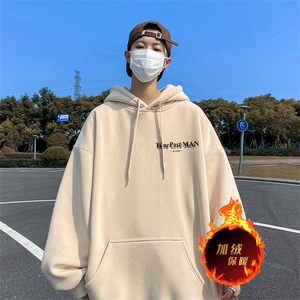 500克重磅秋冬美式加绒加厚卫衣外套DL1716常规特P35加绒特40图片
