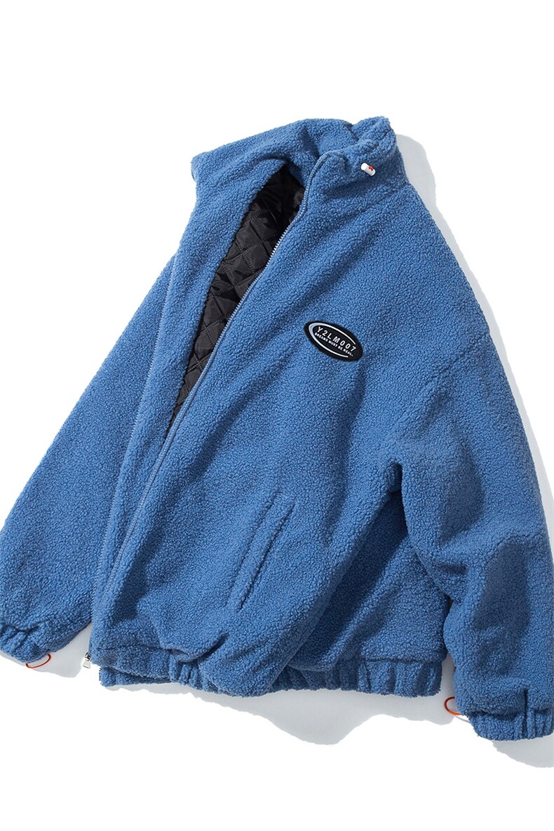 1日系白底冬季宽松百搭羊羔毛大码M-5XL棉衣外套男8727P105控149,男装棉衣,星座226-2