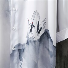 1日系休闲大码M-5XL潮流风短袖衬衫男灰墙风QCS7250P45控68，男装T恤，星座226-2