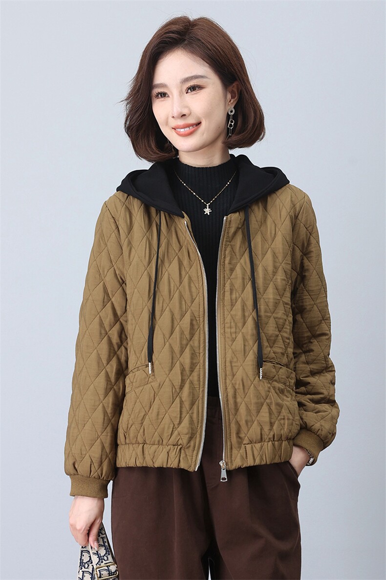 时尚女装冬季新款刺绣加厚棉服外套显瘦保暖短款夹克,女装短外套,鑫鑫格