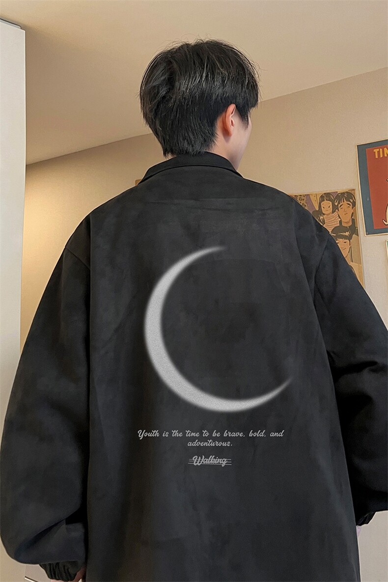 麂皮绒夹克男大码立领褂子外套JK85349-P68加绒款-P78,男装夹克,电商A040