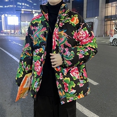 MY203冬加厚保暖面包服棉袄东北大花大码男女棉衣风特色棉袄，男装棉衣，星座115A(原星座507）
