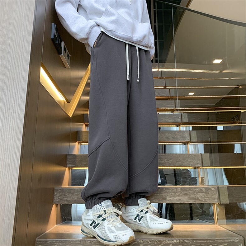 秋冬新款拼接束脚卫裤大码M~5XLXZ604-KP96-P50控68,男装休闲裤,星座604