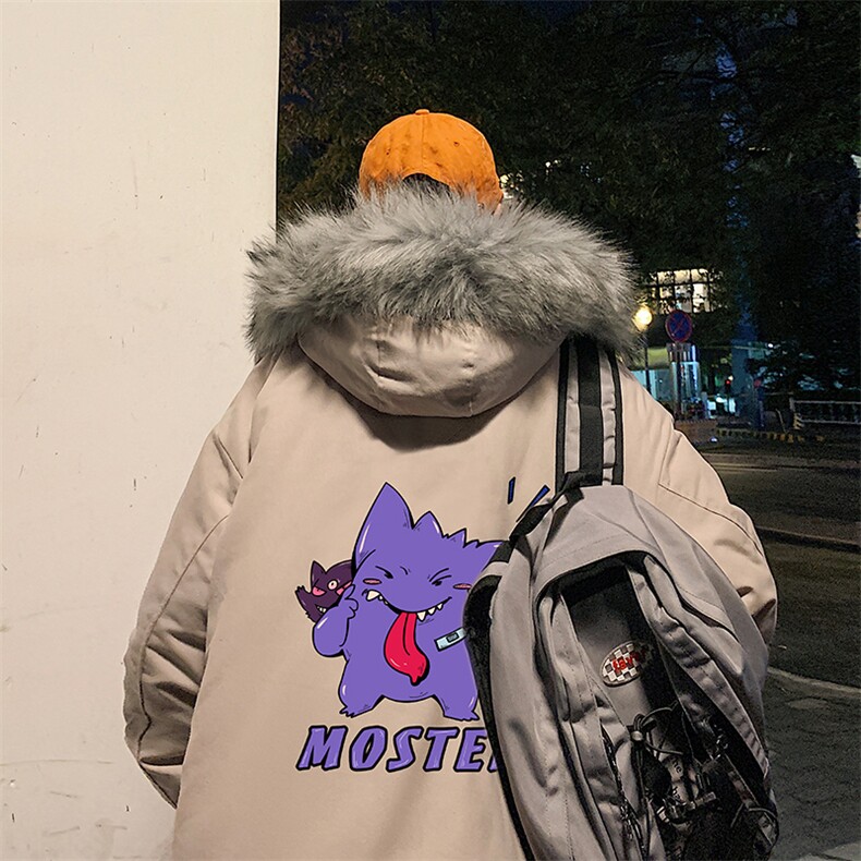 MM48087-P130 冬季大毛领棉衣男士大码加厚棉袄男棉服图片