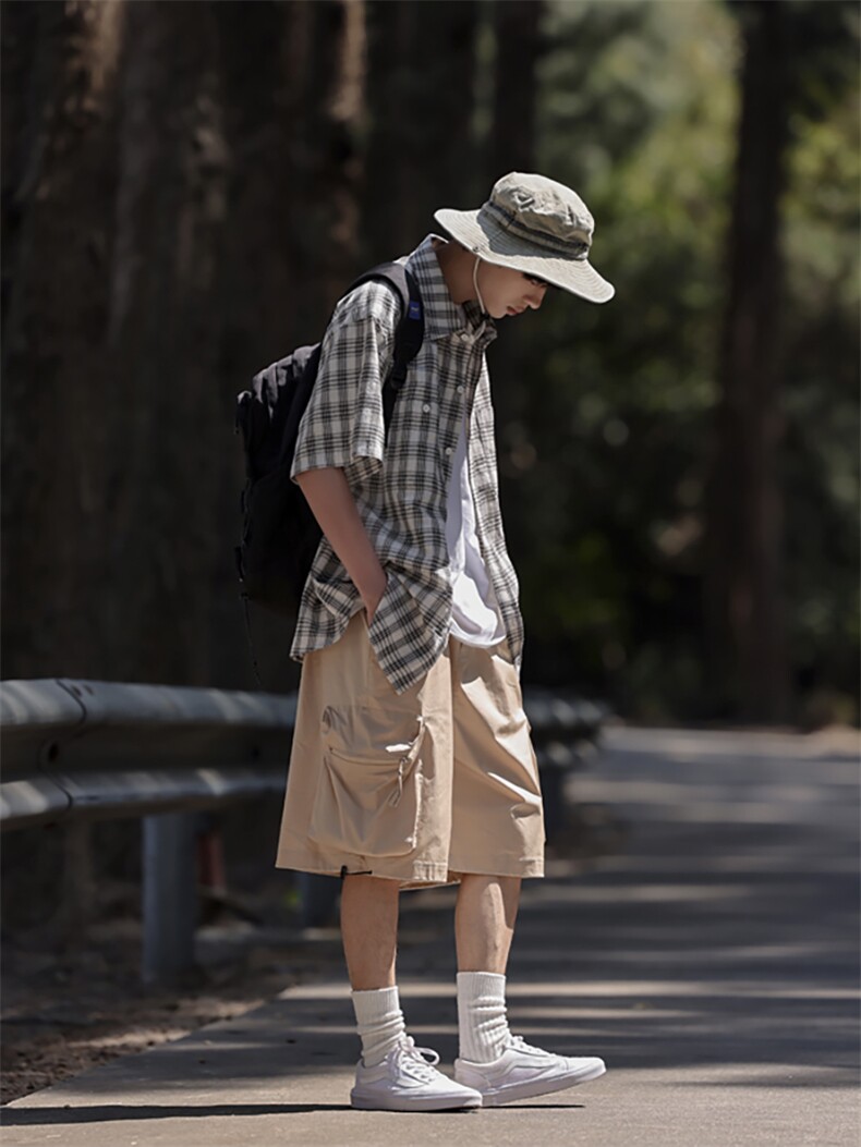 2025夏季CITYBOY户外机能风短裤男可与2303Y短衬衫作为一套卖,男装牛仔裤,星座112A