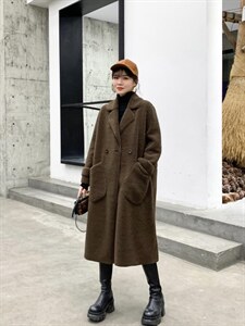 皮毛一体大衣图片