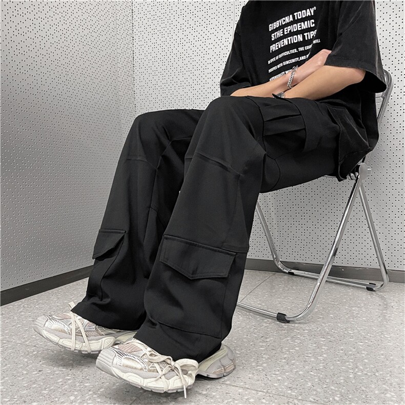 欧美风高级感美式工装裤男ins潮休闲高街长裤情侣裤K02150-P43,男装休闲裤,星座308B-2