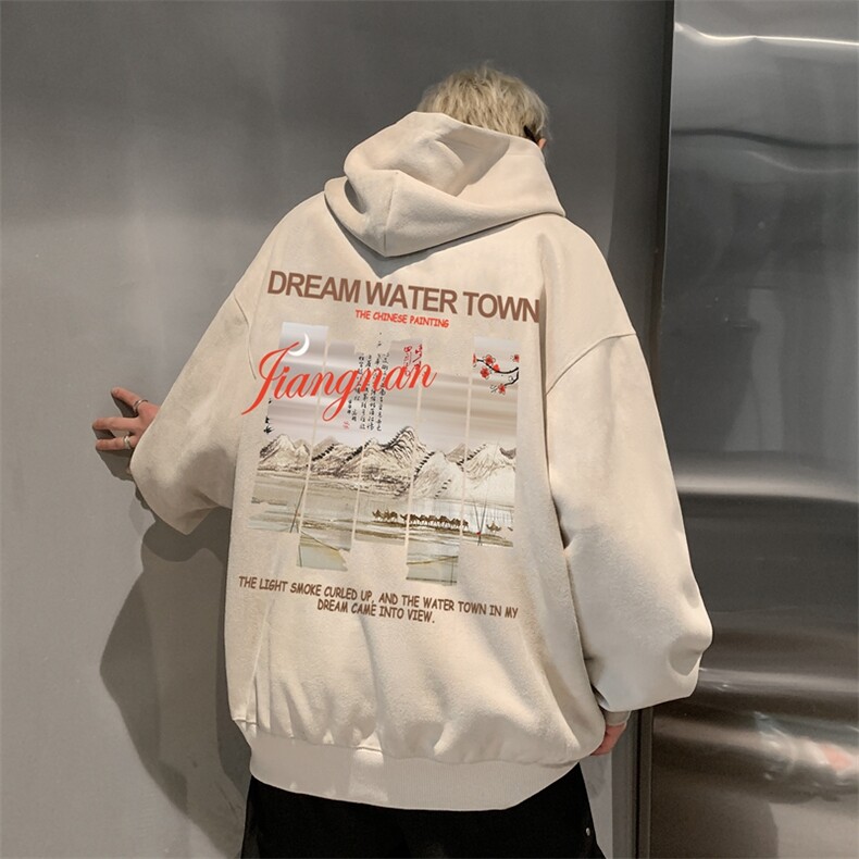420克麂皮绒潮牌重磅连帽卫衣力推大码男XZ517A-2-JP9905-P55,男装卫衣,星座517A-2