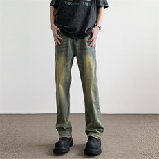 美式ins高街小众修身微喇牛仔裤DK826P55，男装牛仔裤，电商D325