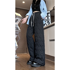 抖音品质冬季潮流情侣葫芦格宽松休闲保暖棉裤B315-K866-p55控78，男装休闲裤，电商B315