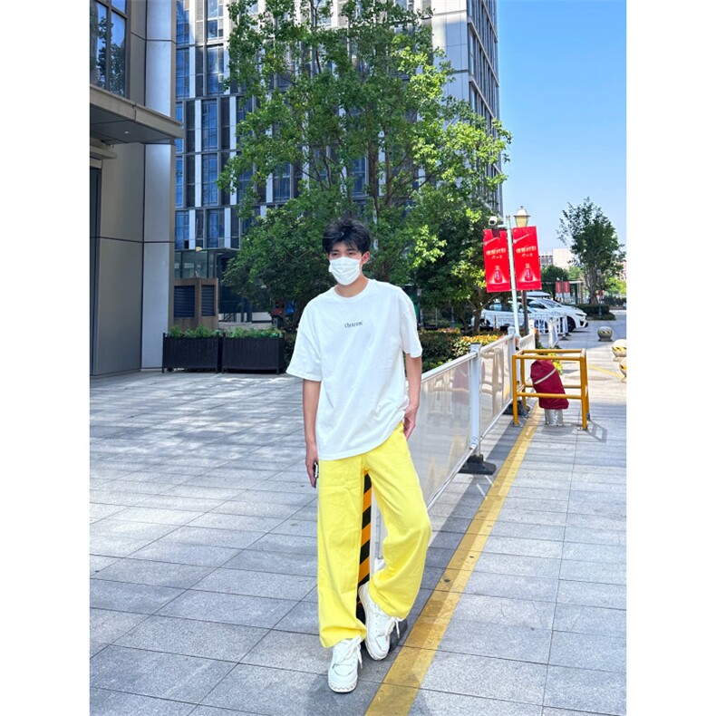 24年春夏季水洗高街vibe直筒宽松阔腿五色牛仔裤NZ2310-P55控78，男装牛仔裤，星座1002-1