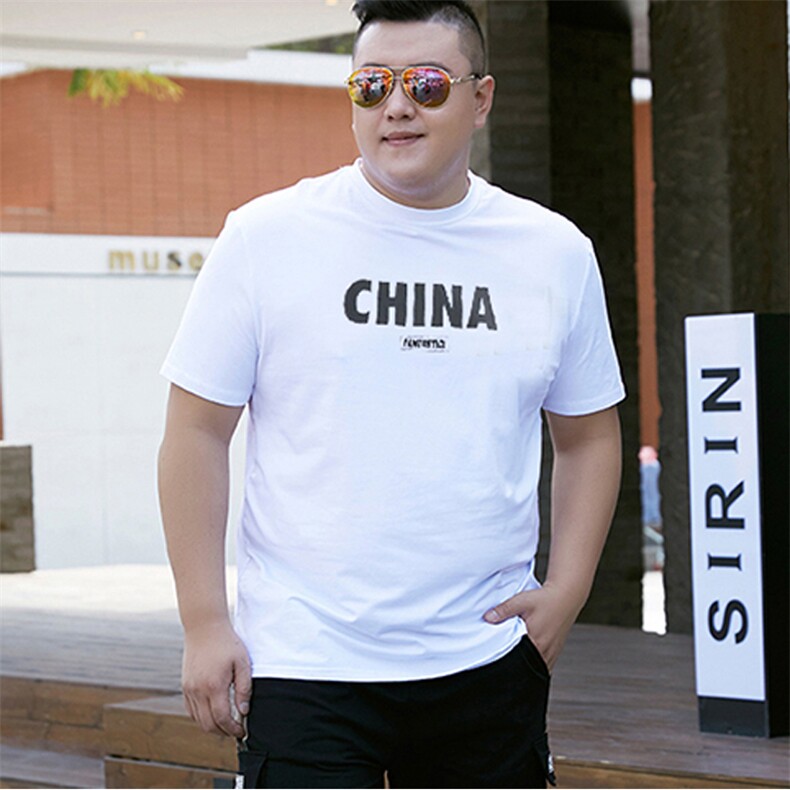 男加肥加大码圆领短袖T恤印花5032-1_T80(M-4XP405XL-9XLP45)，男装T恤，星座1516-1