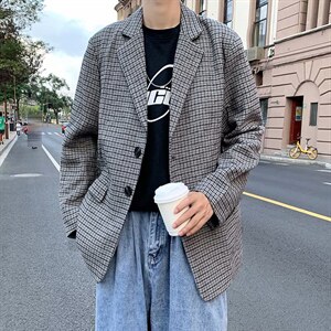 男士格子西装外套K665P63，男装西服，星座1116-2