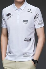 夏季新款商务休闲男装纯色宽松POLO翻领衫T恤时尚短袖上衣体恤男，男装T恤，电商B212（原钱塘6029）