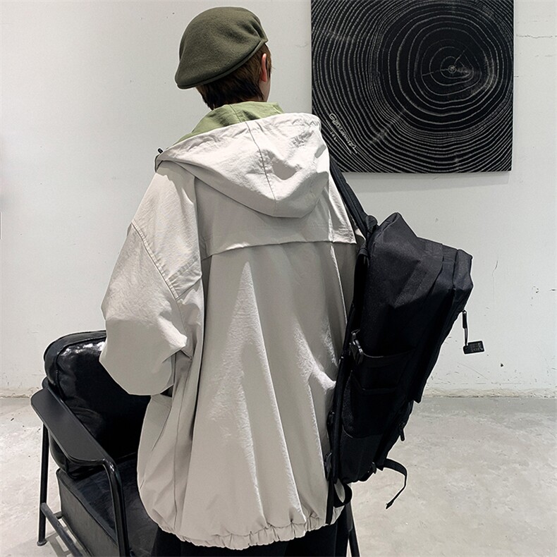 709-JK99-P10020秋款港风双面穿印花休闲夹克外套男,男装夹克,星座709