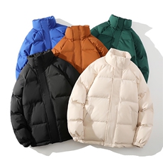 冬季立领棉衣加厚纯色休闲棉服棉袄潮情侣款式A266-MF365-P45特批，男装棉衣，电商A266