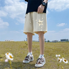 重磅夏季麂皮绒休闲短裤休闲五分裤JDK3145-特p25控48，男装牛仔裤，电商B370