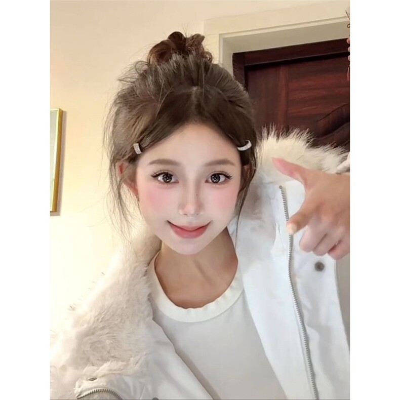 1506A/G78770/P94慵懒风复古毛领黑色连帽棉服,男装棉衣,星座1506A