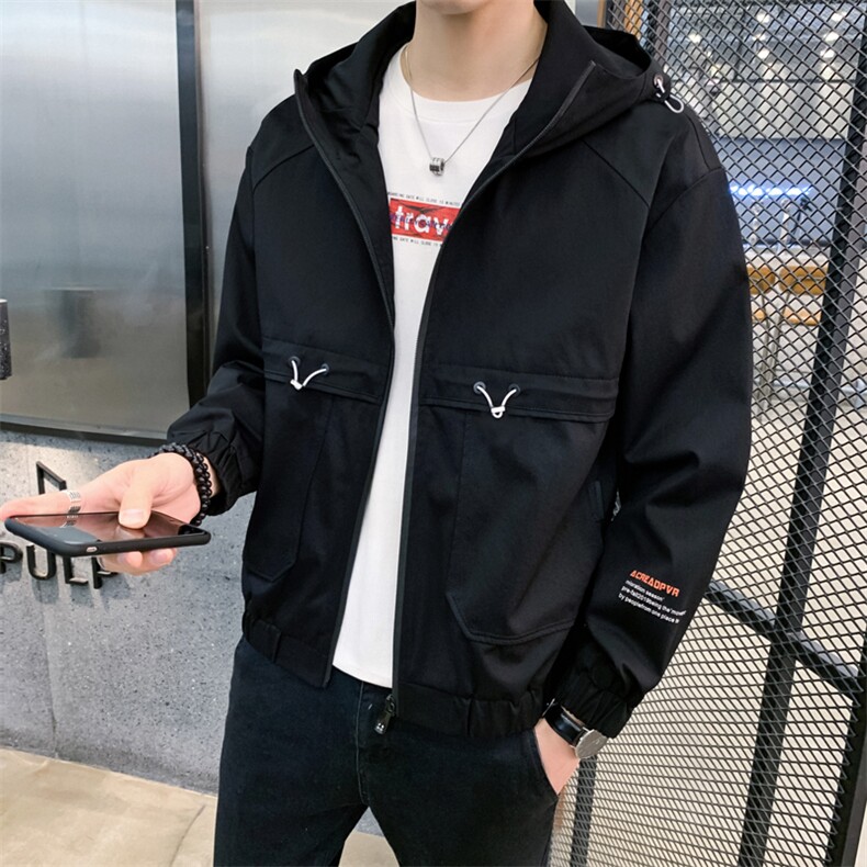 备货主推2021春秋季新品连帽夹克男外套男休闲夹克大码2061-P68,男装夹克,星座217-4
