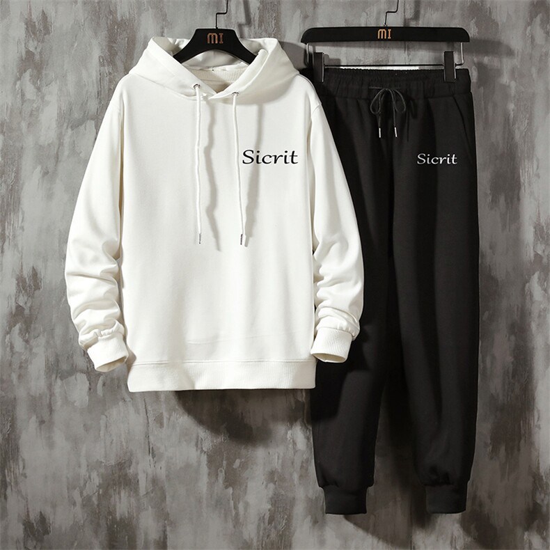 TL8098-P80 连帽卫衣套装男运动套装两件套长袖运动服图片