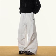 8XL-M新款速干肌理感直筒工装裤男宽松早秋休闲裤阔腿裤K9172P68，男装工装外套，电商D206-1