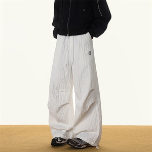 8XL-M 新款速干肌理感直筒工装裤男宽松早秋休闲裤阔腿裤K9172P68图片