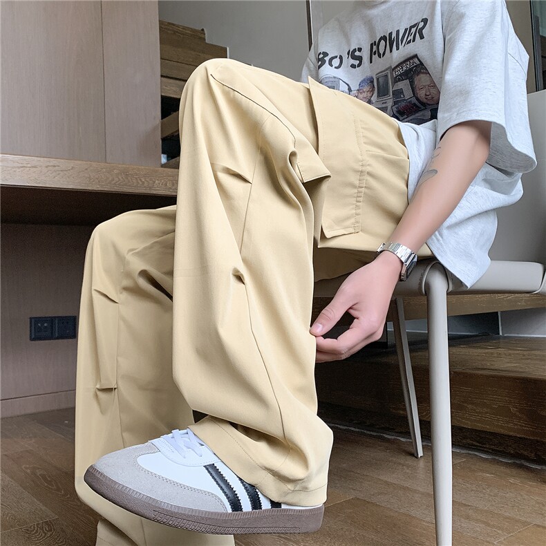 抖音得物伞兵裤工装裤港风宽松阔腿男长裤机能休闲裤子K513-特P30，男装工装外套，电商A099