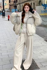 水衣源2768款短款泡芙加厚保暖羽绒服面包服外套女，女装羽绒服，浙宝189