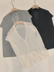 水溶羊毛小飞袖开衫，女装针织衫/毛衣，旭友羊绒