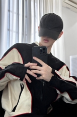 B221美式ins高街暗黑痞帅型男机车服外套上衣SY2306-P90控118，男装夹克，电商B221