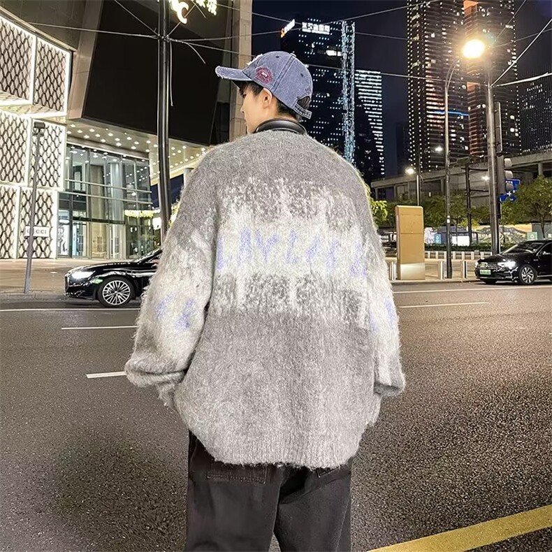 美式圆领毛衣男慵懒风休闲针织衫M5604P55,男装针织衫/毛衣,星座1116-2
