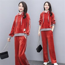 2025秋冬季时尚休闲运动套装连帽两件套，女装运动套装，凯瑟曼