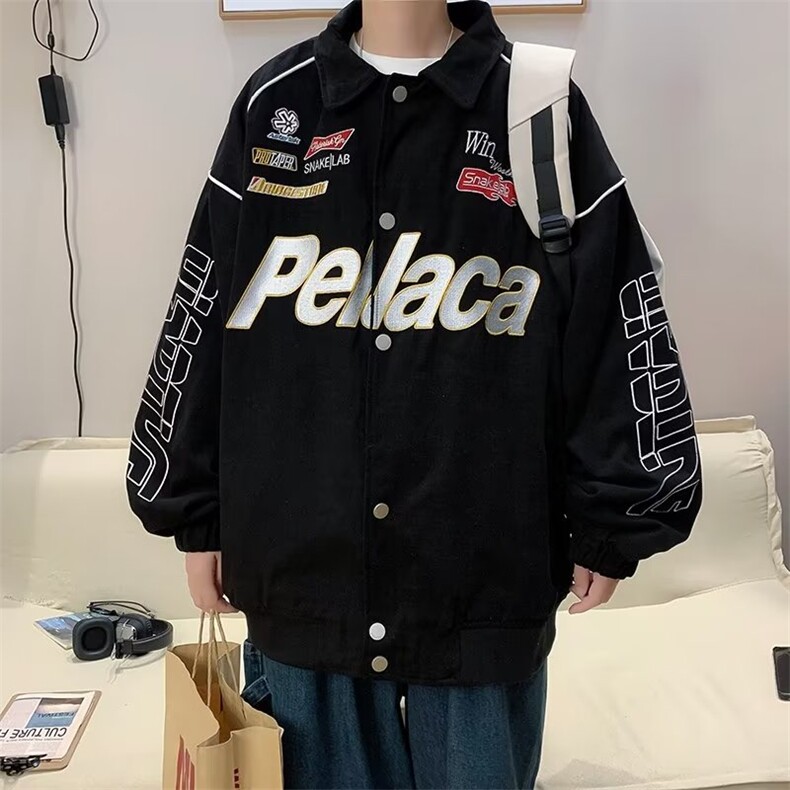 街头嘻哈hiphop重工刺绣夹克男女春秋百搭ins高街外套潮WT91-P65,男装夹克,星座1008