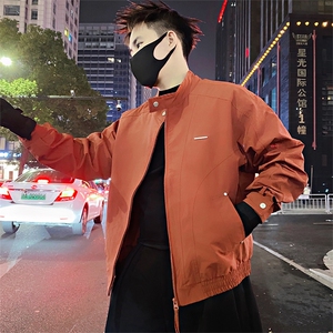 BK12/P118控165春季高街潮牌显白显气场工装夹克外套男橘红首1图片