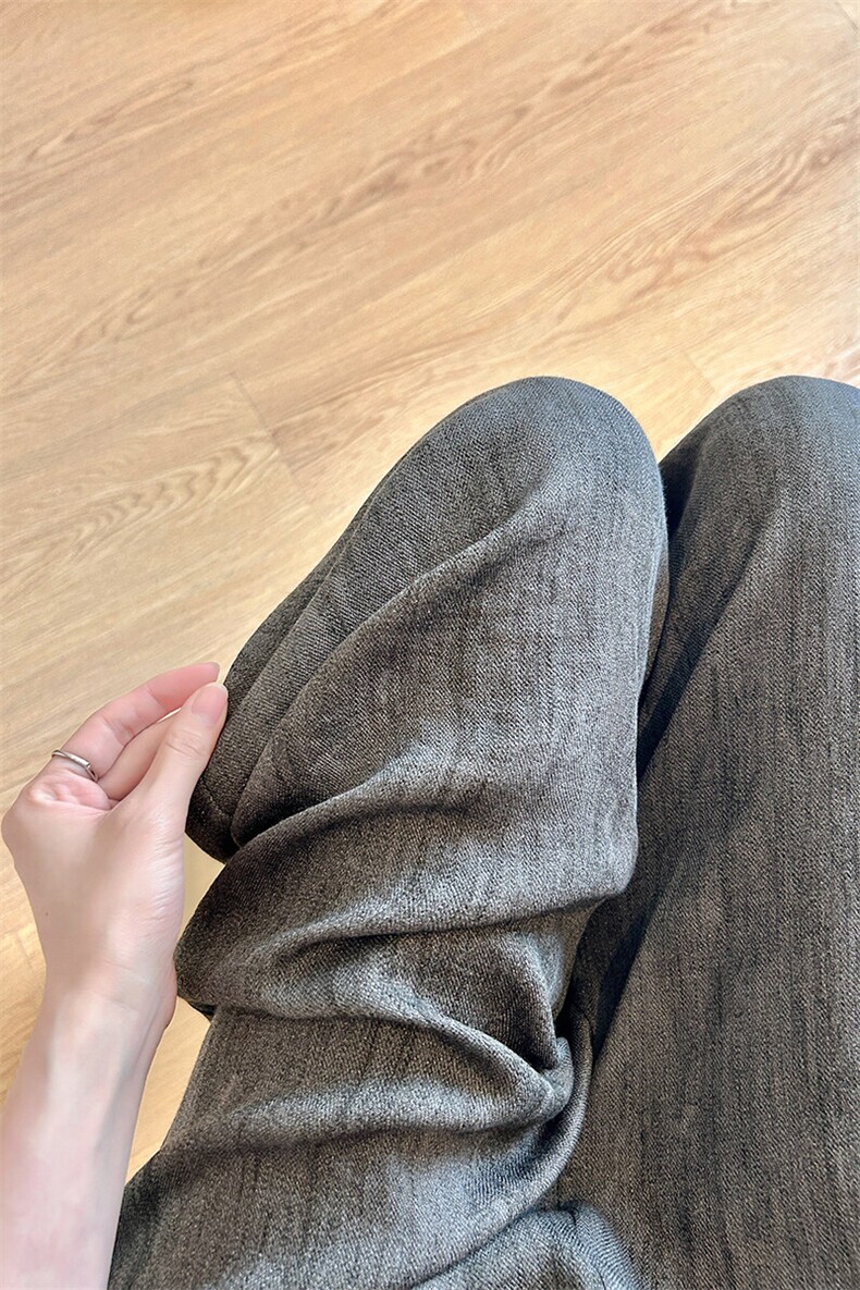 8XL-M冰丝棉麻阔腿裤男防晒凉凉裤垂感直筒休闲扎染山本裤K9138,男装休闲裤,电商D206-1