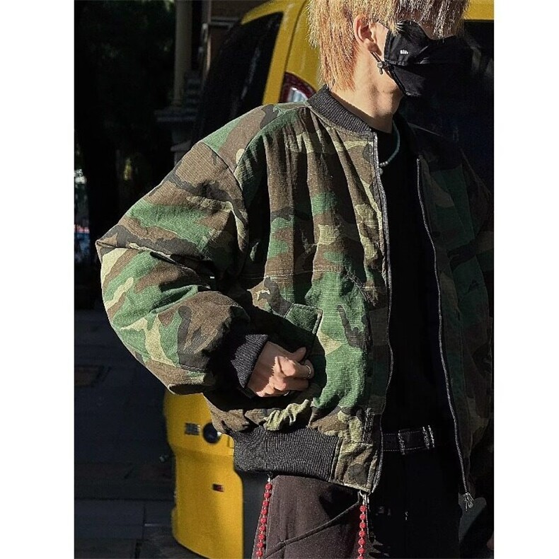 【有货】双面穿bomber夹克飞行员棉服外套 MY9023 特P100图片