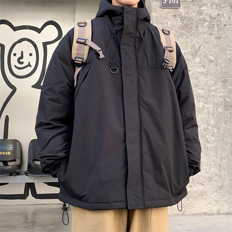 冬季新品保暖连帽棉衣休闲潮流青少年百搭棉服外套MY9083-P100,男装棉衣,电商A128