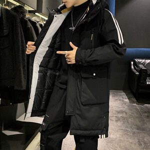 棉衣男 2021新款韩版潮流棉袄冬季中长款棉服外套DS305图片
