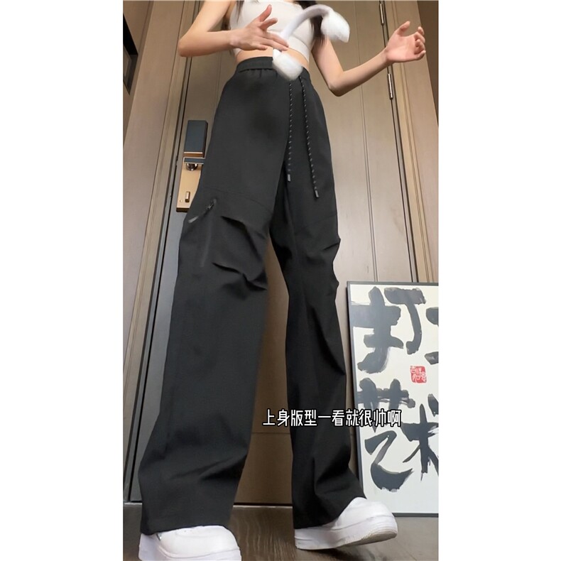 秋季新款机能户外防水褶皱宽松休闲冲锋裤B315-K24214-特p35控68图片