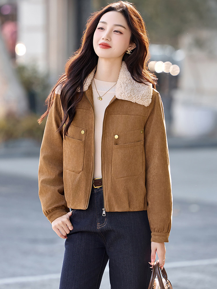 （现货）XBL新款2025年冬季短款羽绒服派克服保暖90白鸭绒1026,女装毛呢外套,欣贝拉