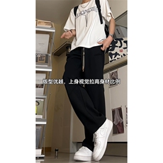 得物品质可二开~改版直筒针织运动卫裤K833特P45控68，男装休闲裤，电商A309
