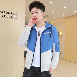 外套男士春秋款休闲夹克男韩版潮流宽松大码秋季男装上衣F61图片