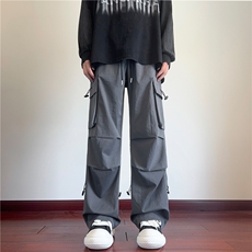 新款机能潮流大口袋褶皱宽松休闲伞兵裤B315-K24238-特p40控78，男装休闲裤，电商B315