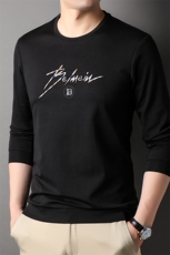 AG3959钱塘2020-3中青年男士春秋薄款商务休闲圆领长袖T恤P55，男装T恤，钱塘207-3