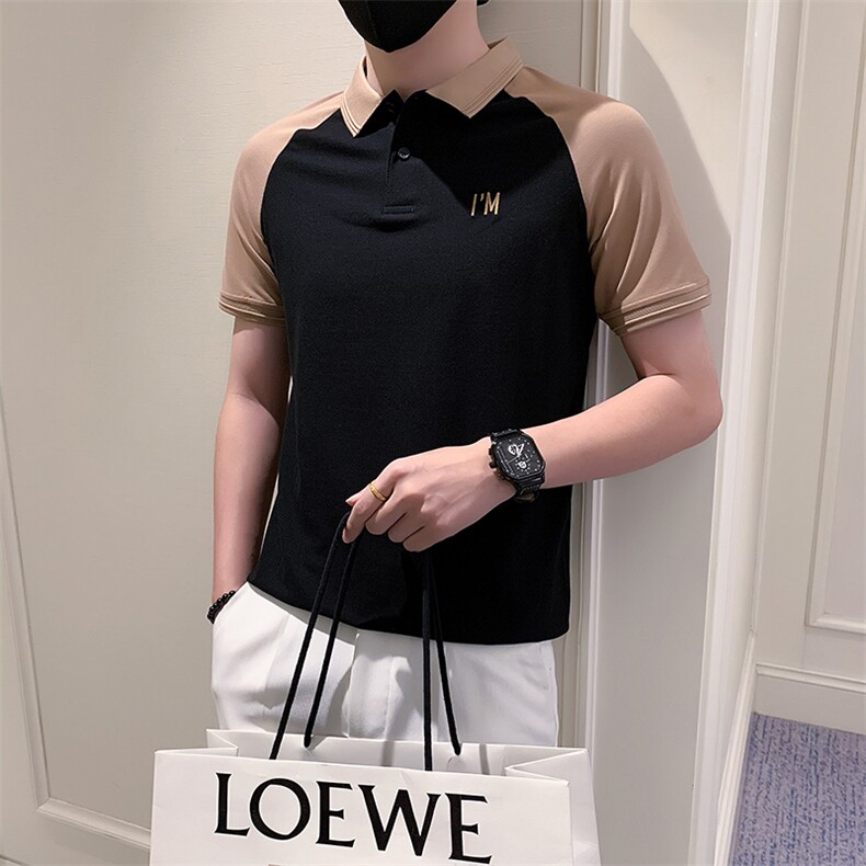 夏季小伙简约休闲POLO衫男刺绣保罗衫301A-1/PL62/P50,男装Polo衫,星座301A-1