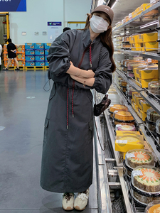 慵懒风休闲运动风套装女2025春秋季新款显瘦夹克工装半身裙两件套图片