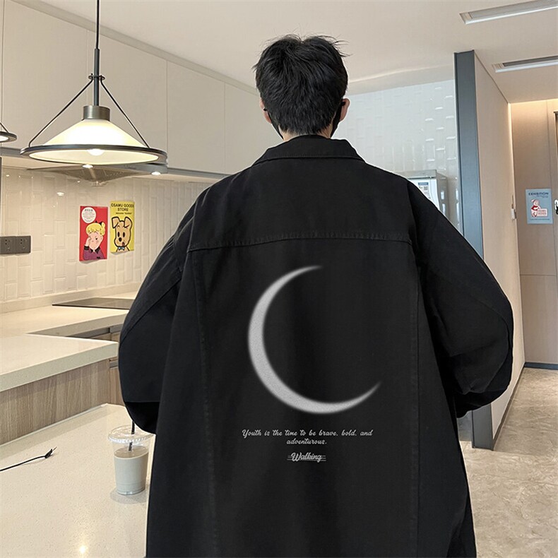 牛仔夹克男大码牛仔外套男茄克NJ77349-P60,男装夹克,电商A040