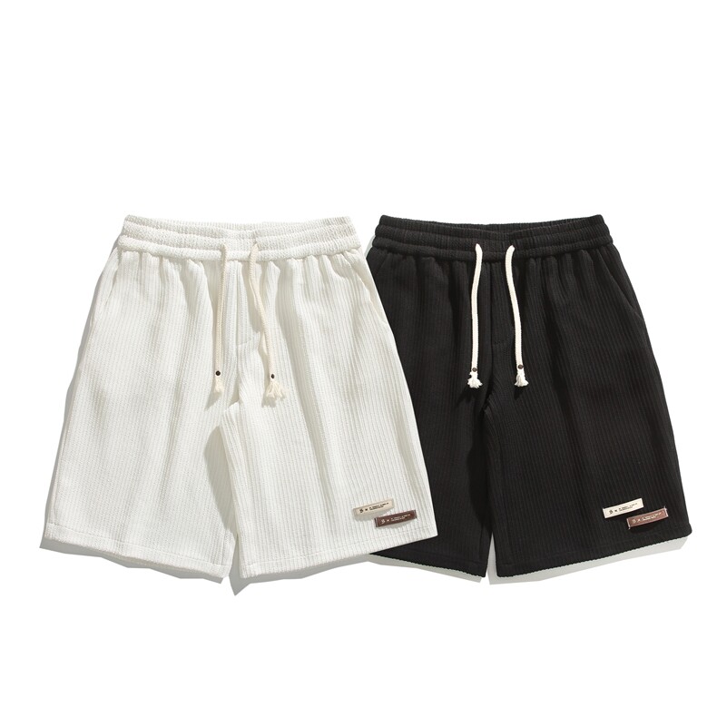 抖音品质夏季新款潮流提花休闲宽松短裤B315-K24108-特p30控58,男装牛仔裤,电商B315