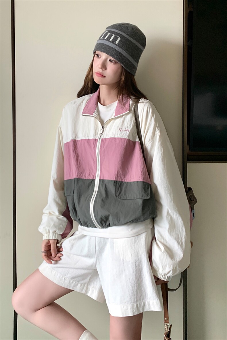 新款，拼色短外套2B113-8703-P115-K168,女装短外套,2B113